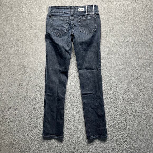 Hydraulic Extreme Slim Jeans Size 1/2 Short Black Gray Skinny Stretch Denim - Picture 3 of 16